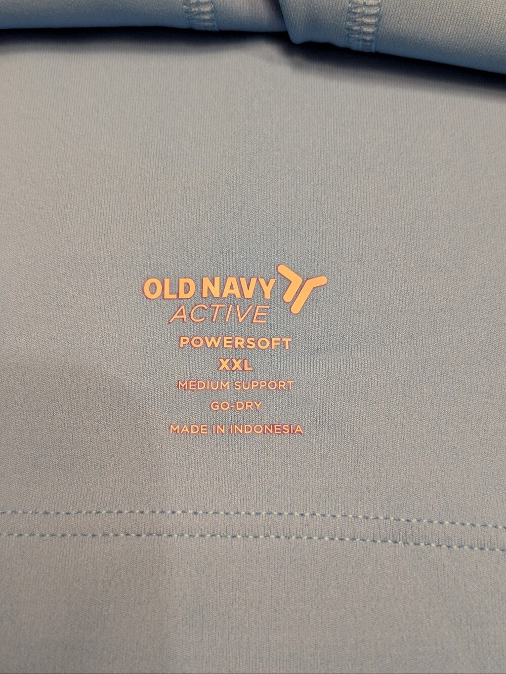 Old Navy Active Powersoft Sports Bra Blue Women's XXL - Picture 2 of 4